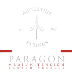 Paragon/Red – Medium Tension Carbon Treble Guitar Strings - String Set 12-Pack