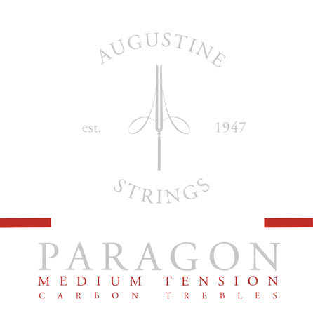 Paragon/Red – Medium Tension Carbon Treble Guitar Strings - String Set 12-Pack
