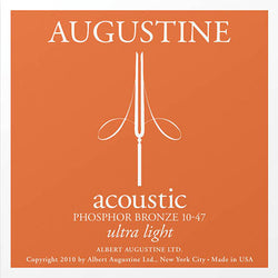 Acoustic Phosphor Bronze Guitar Strings - Ultra-Light (10-47) 12-Pack Set