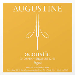 Acoustic Phosphor Bronze Guitar Strings - Light (12-53) 12-Pack Set