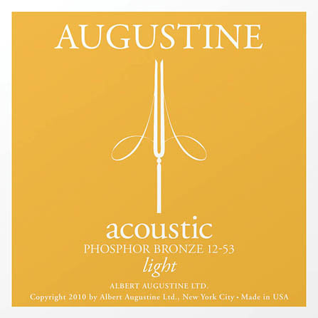 Acoustic Phosphor Bronze Guitar Strings - Light (12-53) 12-Pack Set