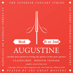 Classic/Red – Medium Tension Nylon Guitar Strings - Single B (2nd) String