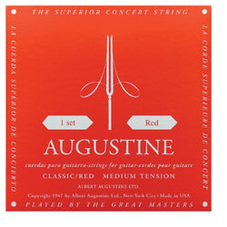 Classic/Red – Medium Tension Nylon Guitar Strings - 1 Set of All 6 Strings