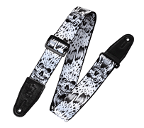 Polyester Guitar Strap – Zombie Skull - Print Series – 2″ Wide