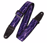 Polyester Guitar Strap – Lightning - Print Series – 2″ Wide