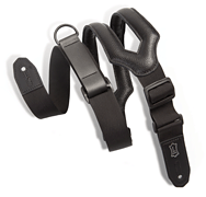Right Height™ Ergonomic Guitar Strap – Black - Specialty Series – 3″ Wide