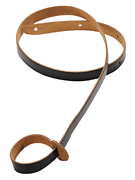 Genuine Leather Mandolin Strap – Black - Folk Instruments Series – 3/4″ Wide