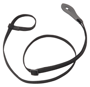 Cotton Mandolin Strap – Black - Folk Instruments Series – 3/8″ Wide