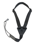 Nylon Classical Guitar/Ukulele Strap – Black - Folk Instruments Series – 1″ Wide