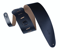 Genuine Leather Bass Strap – Black - Classics Series – 3-1/2″ Wide