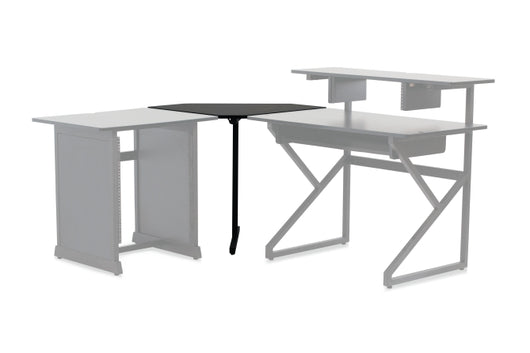 Content Creator Furniture Series Corner Desk Section - Black Finish