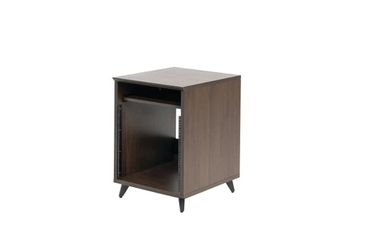 Elite Furniture Series 10U Studio Rack Table - Dark Walnut Finish