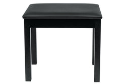 Deluxe Wooden Keyboard & Piano Bench with Flip-Up Storage Compartment - Black