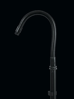 Frameworks 13“ Solid Steel Gooseneck With Black Finish