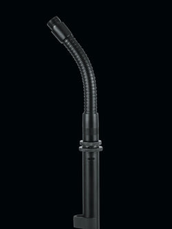 Frameworks 6“ Solid Steel Gooseneck With Black Finish
