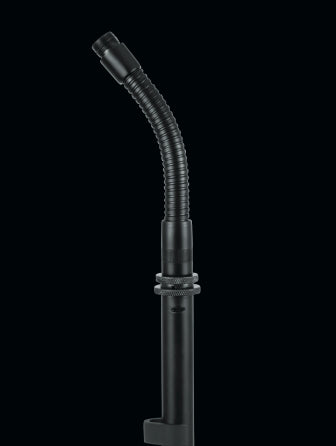 Frameworks 6“ Solid Steel Gooseneck With Black Finish