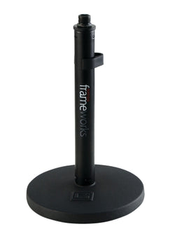 Frameworks Desktop Mic Stand with 6″ Round Base and Fixed Height of 9″