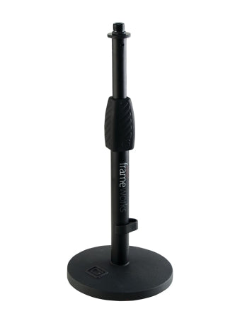Frameworks Desktop Mic Stand With 6“ Round Base, Standard Twist Clutch