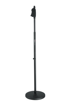Frameworks Roundbase Mic Stand With Deluxe One-handed Clutch And 10“ Base
