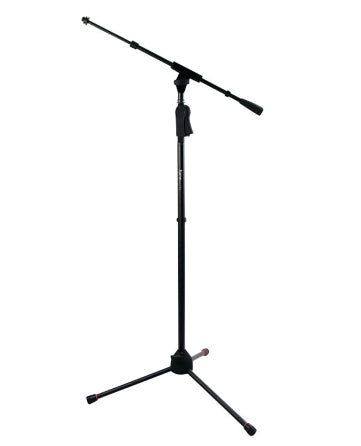 Frameworks Tripod Mic Stand With Telescoping Boom And Deluxe One-handed Clutch