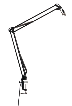 Desk-mounted Broadcast/podcast Boom Mic Stand