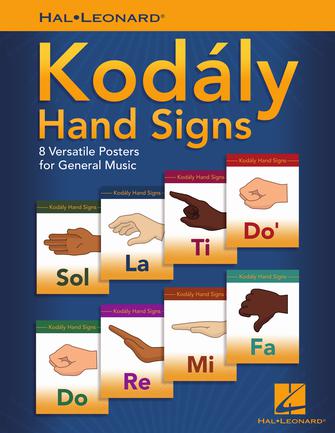 Hal Leonard Kodály Hand Signs - 8 Versatile Posters for General Music