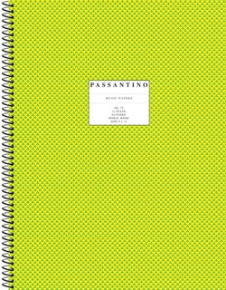 75. Spiral Book: 12-Stave - Passantino Manuscript Paper