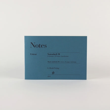 Notes Musicbook M Landscape Format - 6 Staves Per Page