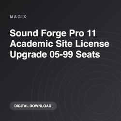 MAGIX Sound Forge Pro 11 Academic Site License Upgrade 05-99 Seats