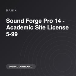 MAGIX Sound Forge Pro 14 - Academic Site License 5-99