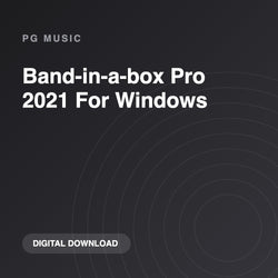 PG Music Band-in-a-box Pro 2021 For Windows
