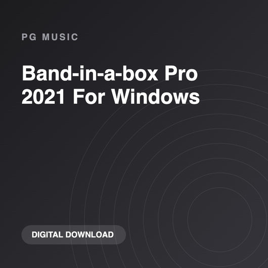 PG Music Band-in-a-box Pro 2021 For Windows