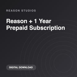 Reason Studios Reason + 1 Year Prepaid Subscription