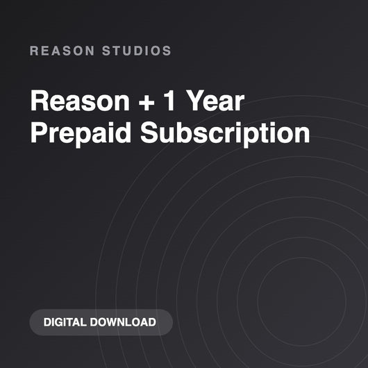Reason Studios Reason + 1 Year Prepaid Subscription