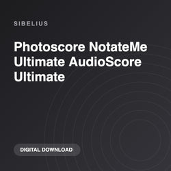 Sibelius Photoscore NotateMe Ultimate AudioScore Ultimate