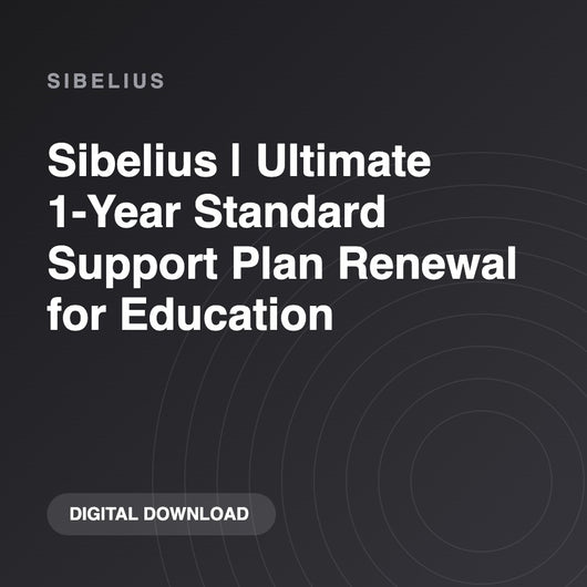 Sibelius Sibelius | Ultimate 1-Year Standard Support Plan Renewal for Education
