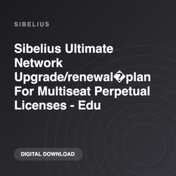 Sibelius Sibelius Ultimate Network Upgrade/renewal�plan For Multiseat Perpetual Licenses - Edu