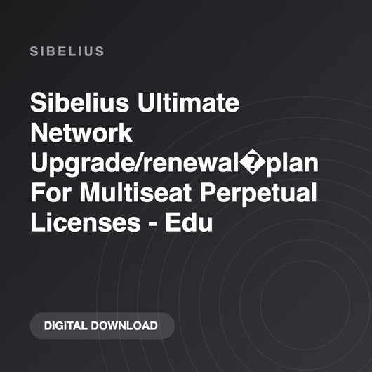Sibelius Sibelius Ultimate Network Upgrade/renewal�plan For Multiseat Perpetual Licenses - Edu